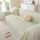 3D Bubble Textured Furniture Protector Throw Cover, Cooling Soft Woven Couch Cover