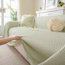 3D Bubble Textured Furniture Protector Throw Cover, Cooling Soft Woven Couch Cover