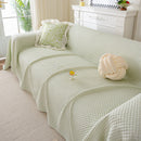 3D Bubble Textured Furniture Protector Throw Cover, Cooling Soft Woven Couch Cover