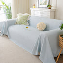 3D Bubble Textured Furniture Protector Throw Cover, Cooling Soft Woven Couch Cover