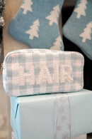 Hair - Blue Plaid Large Bag
