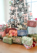 Quilted Block-Print Makeup Bag