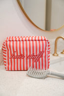 Hair Stuff - Pink & Red Stripes XL Bag