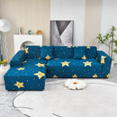 Boho Printed Sofa Slipcover, Stretch Furniture Protector for Sectional L-Shaped Sofa by Slipcover KAS™