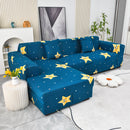 Boho Printed Sofa Slipcover, Stretch Furniture Protector for Sectional L-Shaped Sofa by Slipcover KAS™