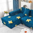 Boho Printed Sofa Slipcover, Stretch Furniture Protector for Sectional L-Shaped Sofa by Slipcover KAS™