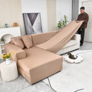 Boho Printed Sofa Slipcover, Stretch Furniture Protector for Sectional L-Shaped Sofa by Slipcover KAS™