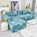 Boho Printed Sofa Slipcover, Stretch Furniture Protector for Sectional L-Shaped Sofa by Slipcover KAS™