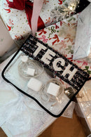 Tech Clear Pouch - Black Tweed