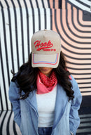 Hoop there it is - Tan Vintage Trucker Hat