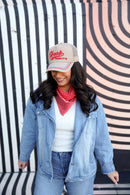 Hoop there it is - Tan Vintage Trucker Hat