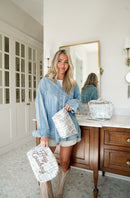 Hey Cowboy - Western Blues Striped XL Bag