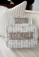 Diapers XL - Western Blues Clear Coat Bag