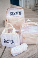 Tan Checkered Backpack - NO CUSTOMIZATION