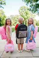 Pink Stripe Backpack - NO CUSTOMIZATION