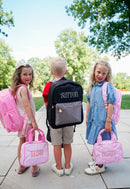 Black + Grey Colorblock Backpack - NO CUSTOMIZATION