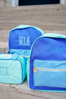Blue + Teal Colorblock Backpack - NO CUSTOMIZATION