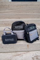 Black + Grey Colorblock Backpack - NO CUSTOMIZATION