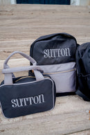 Black + Grey Colorblock Backpack - NO CUSTOMIZATION