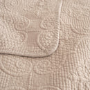DaDa Bedding Neutral Taupe Beige Sandy Elegant Matelasse Cotton Quilted Bedspread Set (JHW-585)
