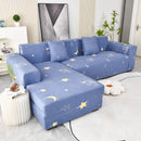 Boho Printed Sofa Slipcover, Stretch Furniture Protector for Sectional L-Shaped Sofa by Slipcover KAS™