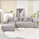 Boho Printed Sofa Slipcover, Stretch Furniture Protector for Sectional L-Shaped Sofa by Slipcover KAS™