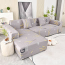 Boho Printed Sofa Slipcover, Stretch Furniture Protector for Sectional L-Shaped Sofa by Slipcover KAS™