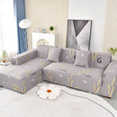 Boho Printed Sofa Slipcover, Stretch Furniture Protector for Sectional L-Shaped Sofa by Slipcover KAS™