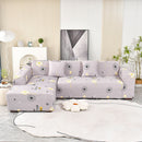 Boho Printed Sofa Slipcover, Stretch Furniture Protector for Sectional L-Shaped Sofa by Slipcover KAS™