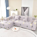 Boho Printed Sofa Slipcover, Stretch Furniture Protector for Sectional L-Shaped Sofa by Slipcover KAS™