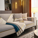 Luxury Leather Couch Protectors with Chenille Sofa Towel Covers, Non-Slip and Washable, Modular Couch Covers by Slipcover KAS™