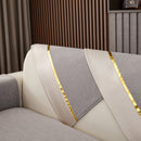 Luxury Leather Couch Protectors with Chenille Sofa Towel Covers, Non-Slip and Washable, Modular Couch Covers by Slipcover KAS™