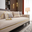 Luxury Leather Couch Protectors with Chenille Sofa Towel Covers, Non-Slip and Washable, Modular Couch Covers by Slipcover KAS™