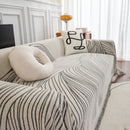 Chenille Striped Sofa Throw Blanket, Furniture Throw Covers Living Room Couch Cover