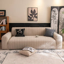 High Stretch Wheat Ear Embossed Textured Couch Slipcover, Water Repellent Sofa Cover by Slipcover KAS™