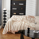 Chenille Striped Floral Couch Cover Sofa Slipcover for Most Shape Sofas, Reversible Sofa Throw Cover by Slipcover KAS™