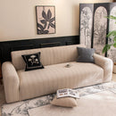High Stretch Wheat Ear Embossed Textured Couch Slipcover, Water Repellent Sofa Cover by Slipcover KAS™