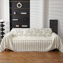 Chenille Striped Floral Couch Cover Sofa Slipcover for Most Shape Sofas, Reversible Sofa Throw Cover by Slipcover KAS™