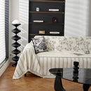 Chenille Striped Floral Couch Cover Sofa Slipcover for Most Shape Sofas, Reversible Sofa Throw Cover by Slipcover KAS™