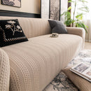 High Stretch Wheat Ear Embossed Textured Couch Slipcover, Water Repellent Sofa Cover by Slipcover KAS™