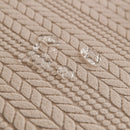 High Stretch Wheat Ear Embossed Textured Couch Slipcover, Water Repellent Sofa Cover by Slipcover KAS™