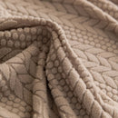 High Stretch Wheat Ear Embossed Textured Couch Slipcover, Water Repellent Sofa Cover by Slipcover KAS™