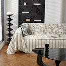 Chenille Striped Floral Couch Cover Sofa Slipcover for Most Shape Sofas, Reversible Sofa Throw Cover by Slipcover KAS™