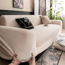 High Stretch Wheat Ear Embossed Textured Couch Slipcover, Water Repellent Sofa Cover by Slipcover KAS™