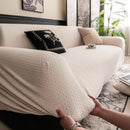 High Stretch Wheat Ear Embossed Textured Couch Slipcover, Water Repellent Sofa Cover by Slipcover KAS™