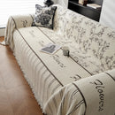 Chenille Striped Floral Couch Cover Sofa Slipcover for Most Shape Sofas, Reversible Sofa Throw Cover by Slipcover KAS™