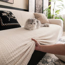High Stretch Wheat Ear Embossed Textured Couch Slipcover, Water Repellent Sofa Cover by Slipcover KAS™