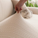 High Stretch Wheat Ear Embossed Textured Couch Slipcover, Water Repellent Sofa Cover by Slipcover KAS™