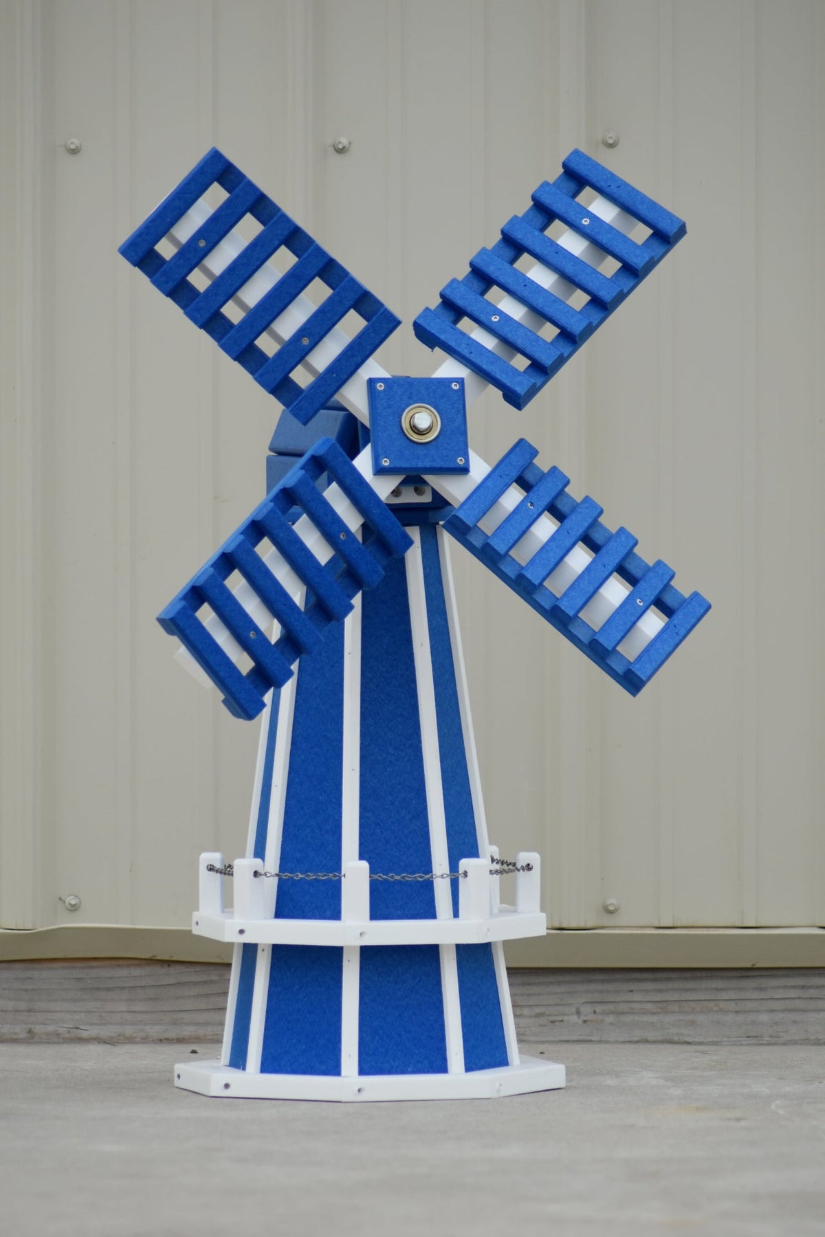 30" Octagon Poly Dutch Windmill (Blue/white trim), photo 3 of 4