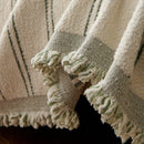 Chenille Striped Floral Couch Cover Sofa Slipcover for Most Shape Sofas, Reversible Sofa Throw Cover